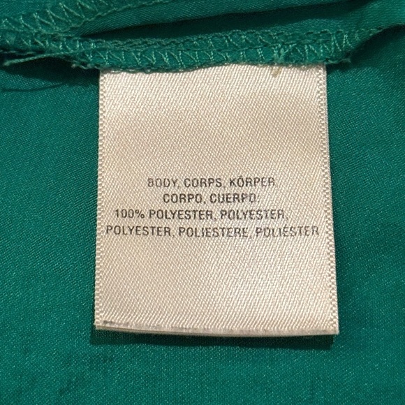 Maeve Anthropologie emerald green lightweight preppy blouse women’s size 0 - Picture 6 of 8